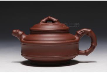 宜兴紫砂壶作品：双线竹鼓-韩惠琴