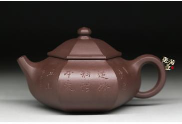 宜兴紫砂壶作品：六方容天-刘蓉萍